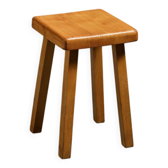 Vintage stool by Charlotte Perriand, Les Arcs, France