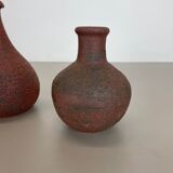 Set of 2 Studio Pottery Sculptural Objects Gerhard Liebenthron, Germany, 1970s