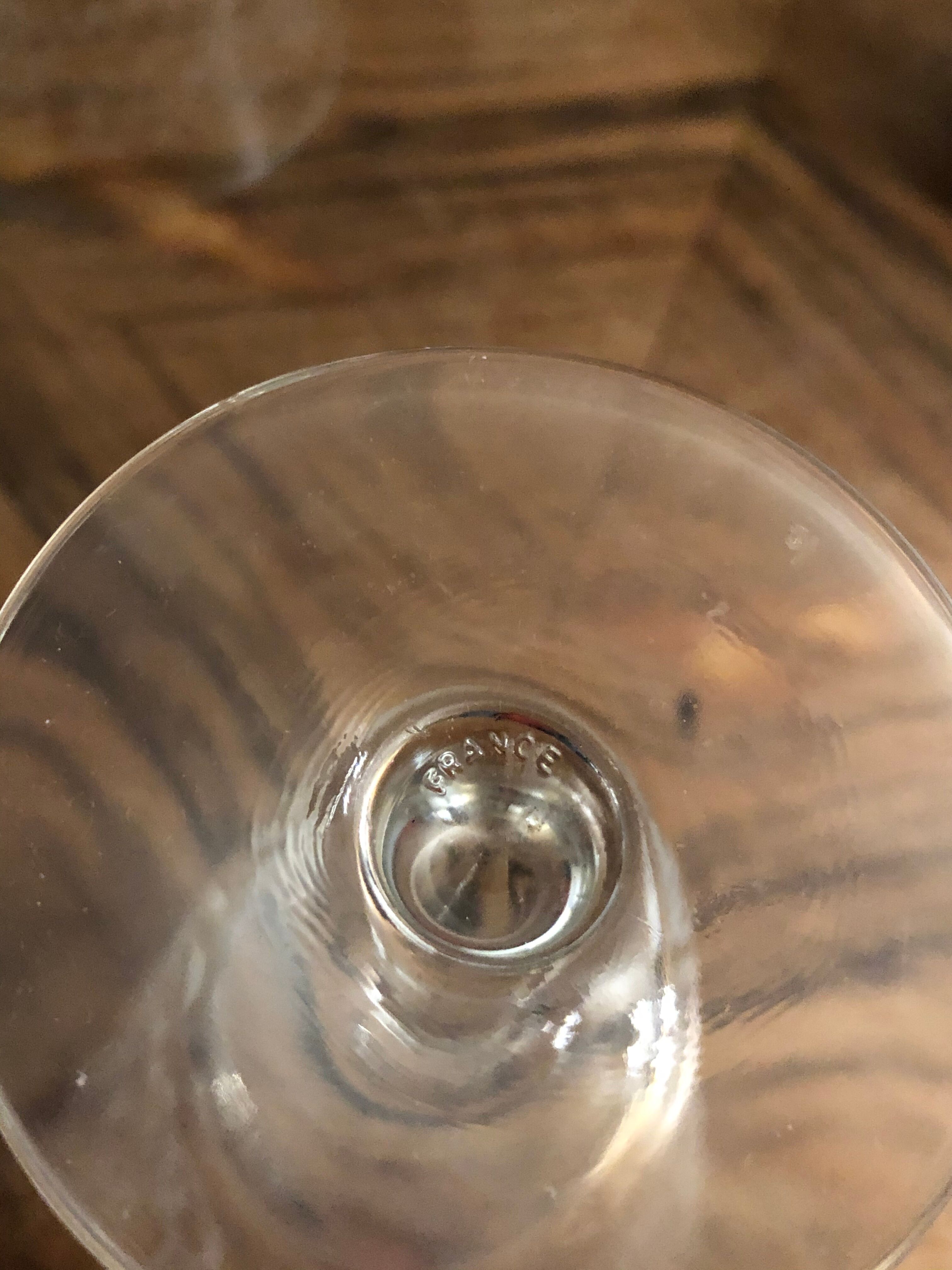 standing water and wine glasses