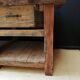 Large solid wooden carpenter's workbench