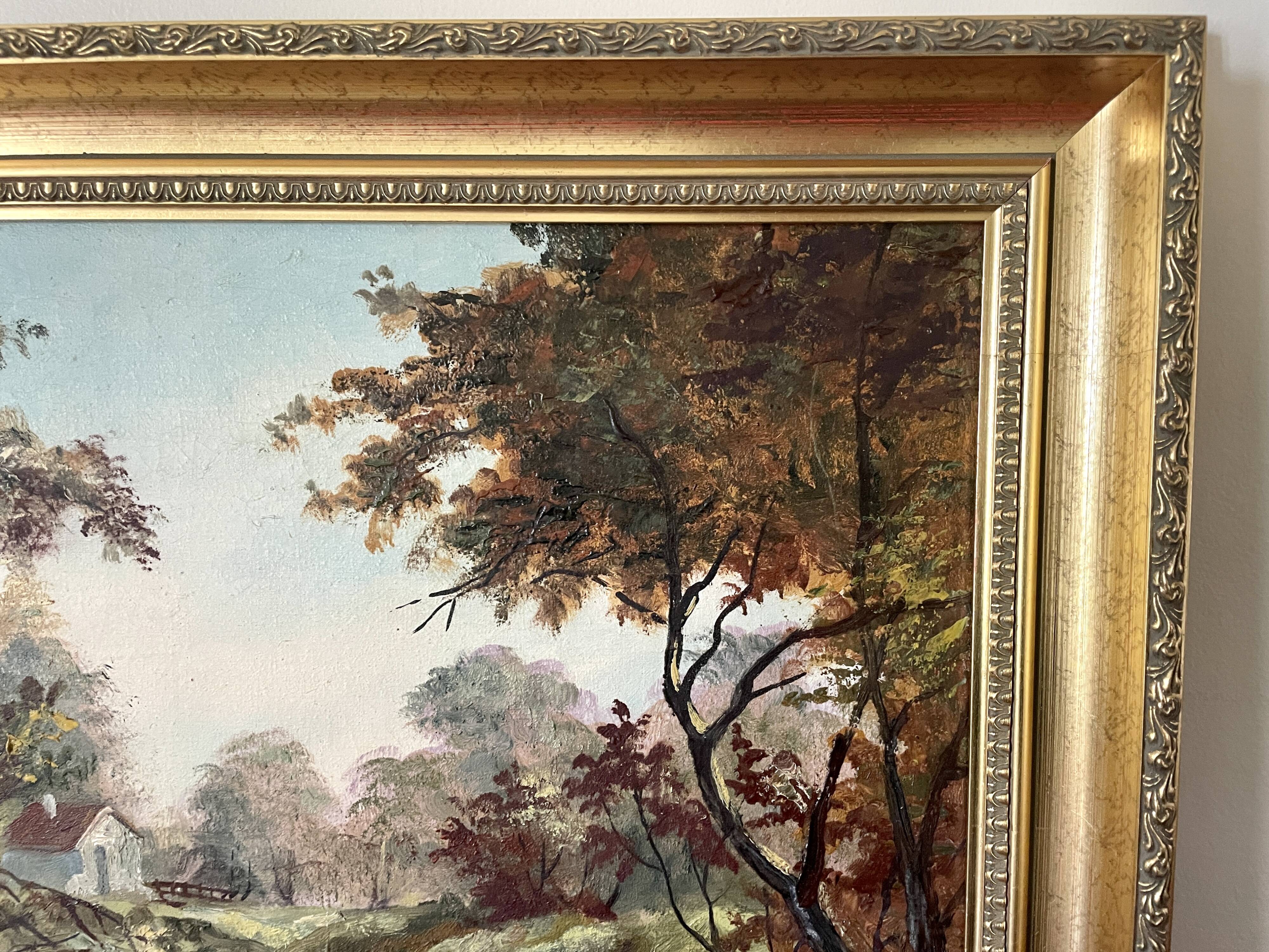 Diptyque oils on canvas signed Rialet