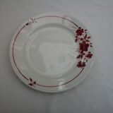 Assortment of 8 red dinner plates