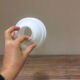 White glass suspension globe