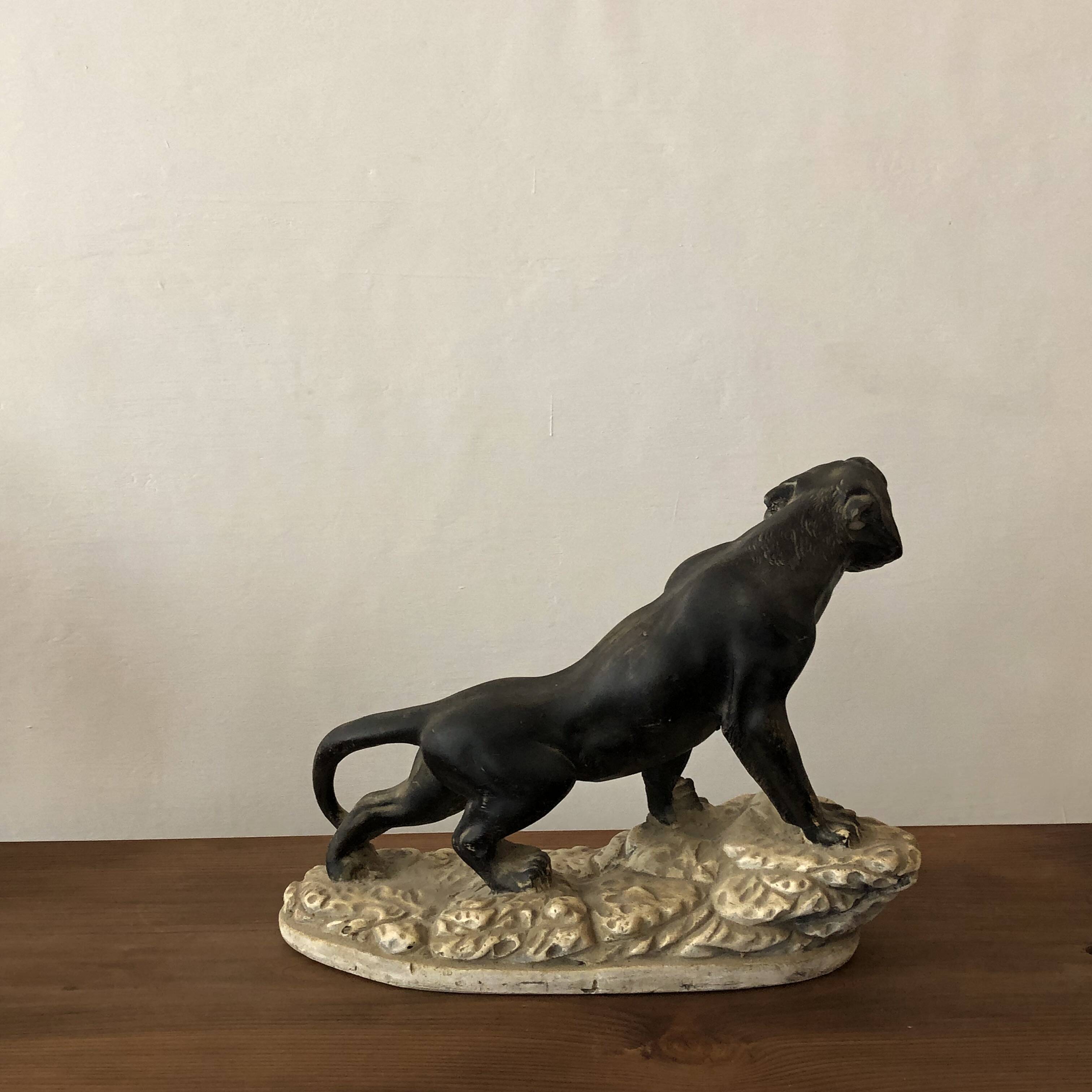 Plaster tiger, art deco period