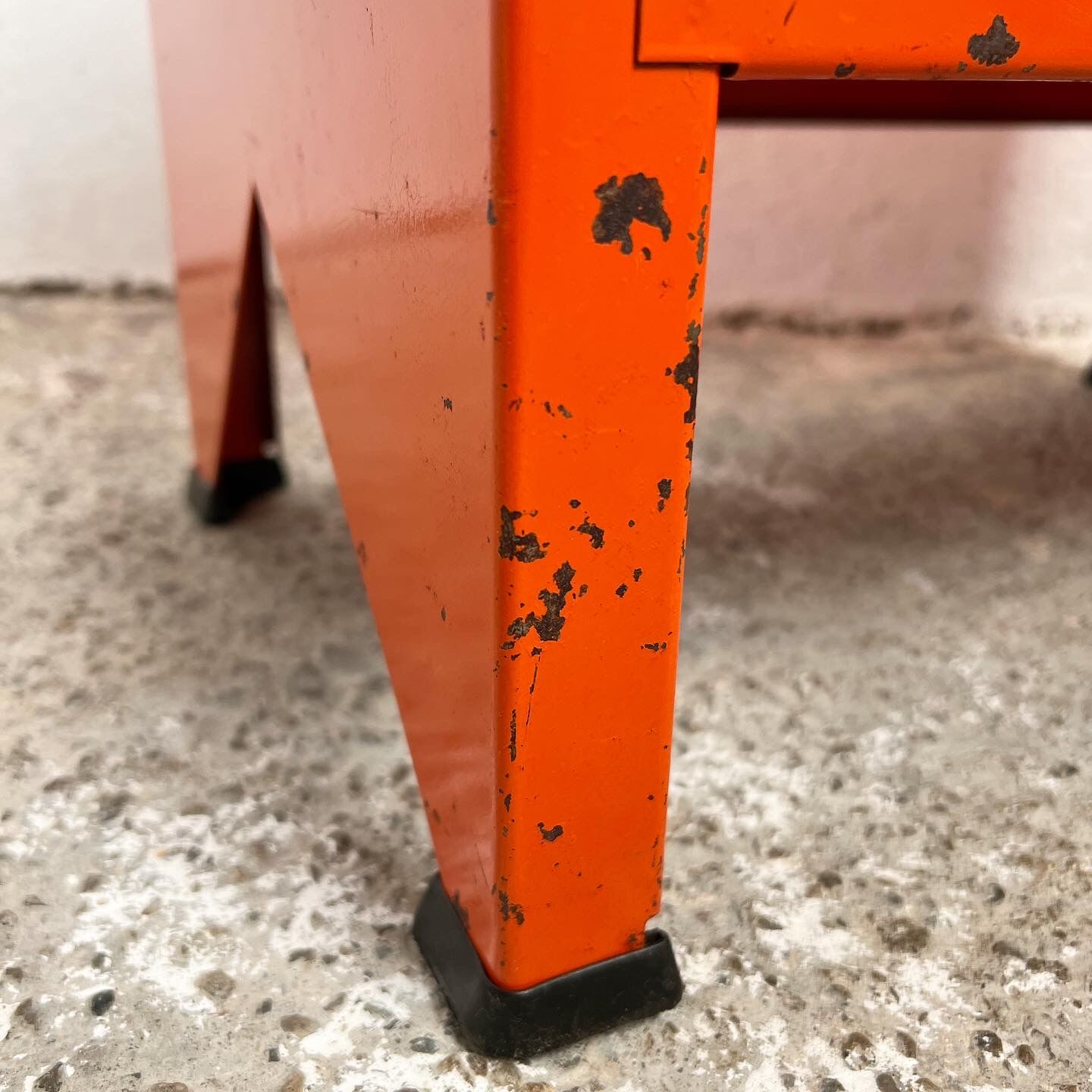 Tool box - workshop maid - vintage orange