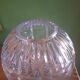 Vase boule en cristal taillé (