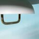 Vintage Scandinavian bowl lamp, minimalist mid-century pendant.