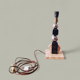 Sculptural lamp in marble and chrome - Modernist Art Deco style