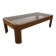 Modernist coffee table in elm and smoked glass, Italy circa 1970.