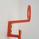 Set of Three Space Age Plastic Orange Wall Hooks by KM Austria, 1960s