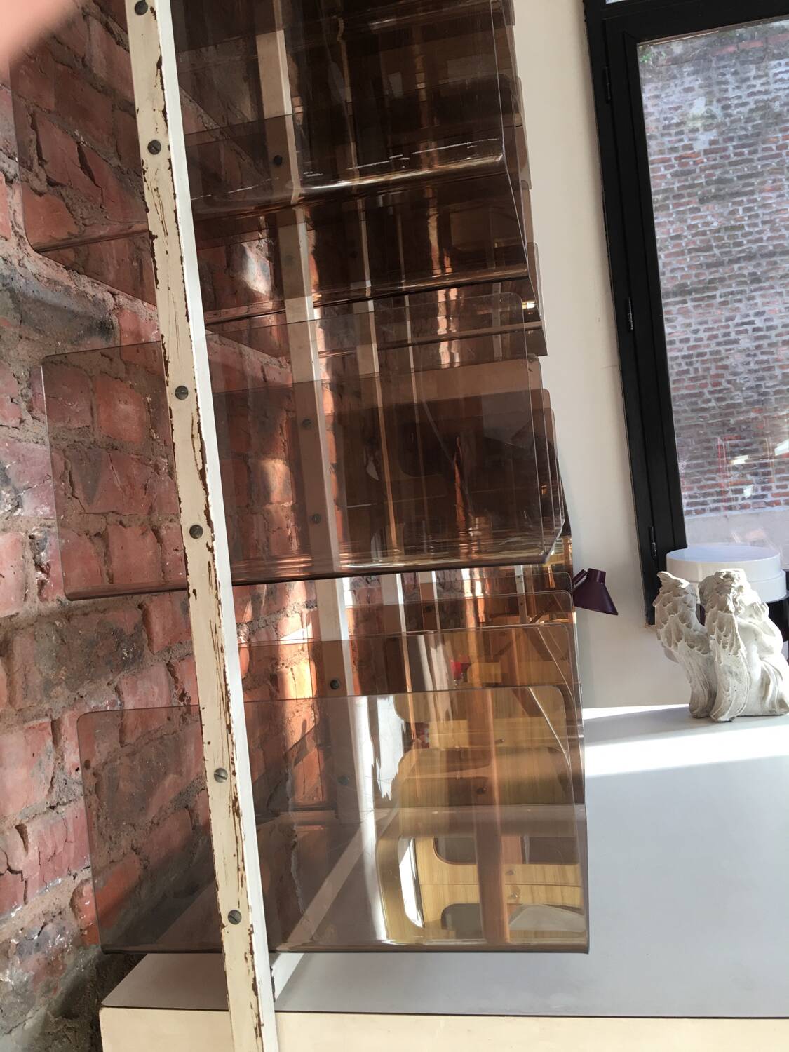 Plexiglass shelf & funky 70s