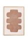 Painting on terracotta paper signed Eawy