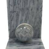 Vintage bookends marble 80s design bookend