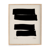 Framed abstract giclee art print 50x70cm