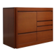 Cabinet bar 4D de la série Angelo Mangiarotti en noyer italien des années 1970