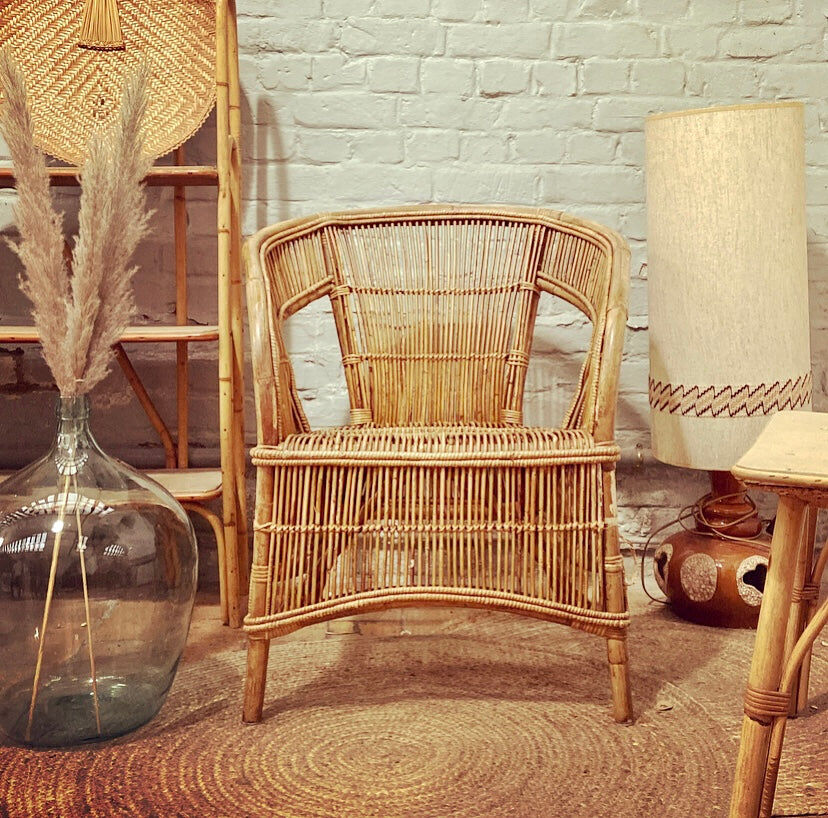 Rattan armchair