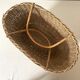 Vintage woven rattan basket from the 50s-60s