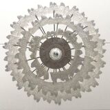 Lucite 1960 three-tier chandelier s