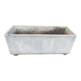 Planter white concrete