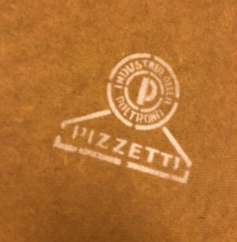 Miroir en cuir cognac Pizzetti, Italie années 1950