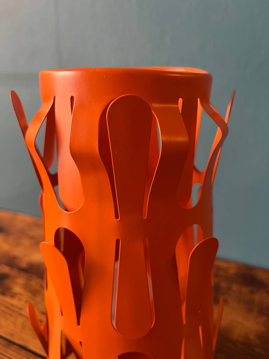 Ikea kajuta - table lamp with orange metal lampshade