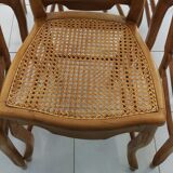 6 chairs in natural canning