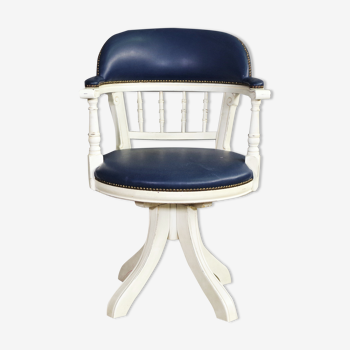 Fauteuil pivotant de style maritime années 80