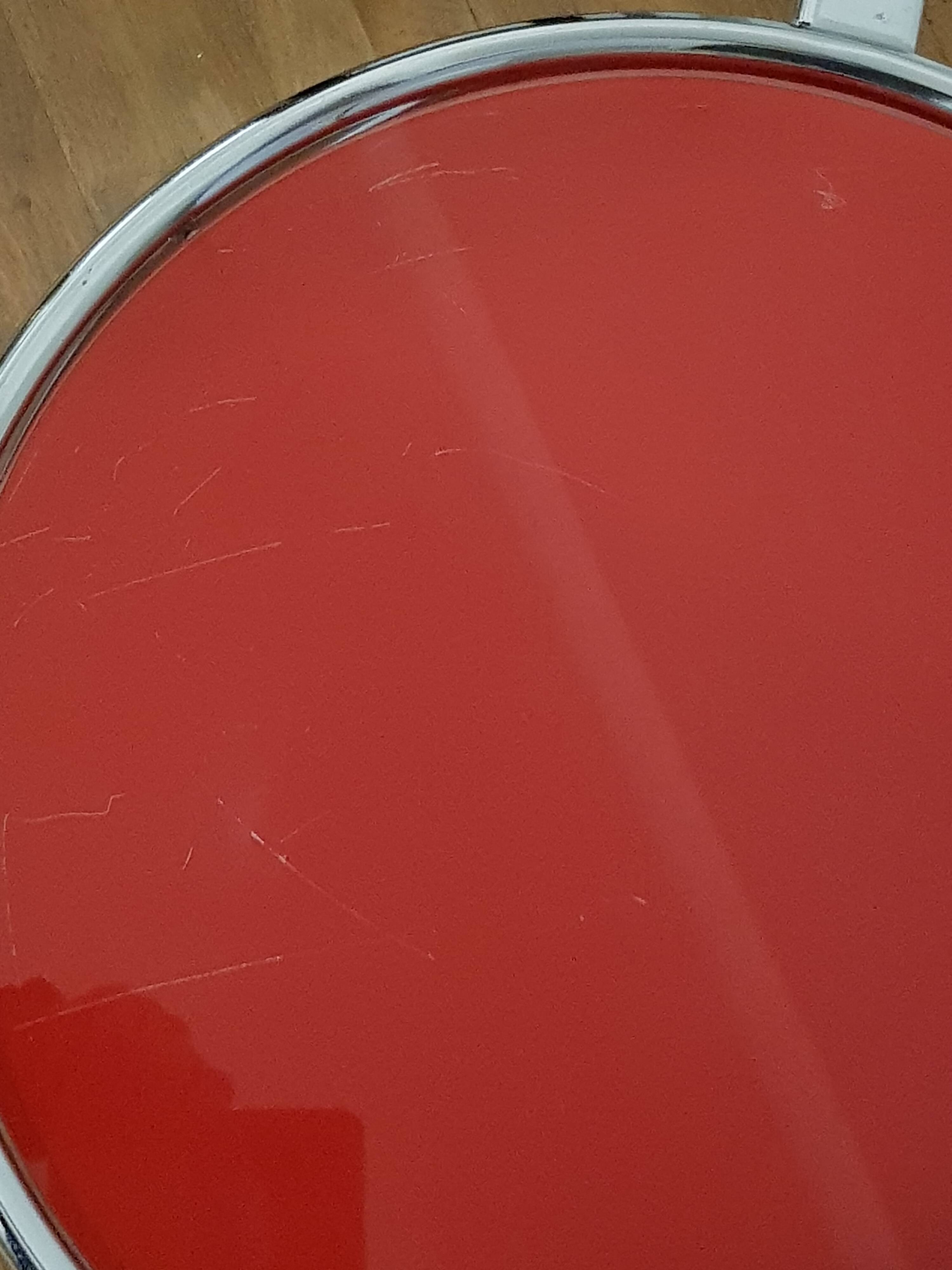 Chrome coffee table 3 swivel trays