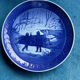 Wall plates Christmas Denmark Royal Copenhagen years 72-87