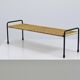 Carl Aubock side table, flower bench, iron, rattan, wicker, Austria, 1950s