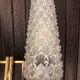 Wall sconce glass and gilded bronze from the 50s