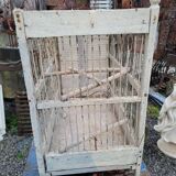 Old two-compartment breeding birdcage