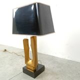 Lampe de table vintage en laiton, 1970