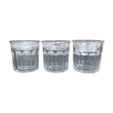 Set of 3 old jam glass jars