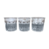 Set of 3 old jam glass jars