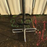 Chrome administrative coat rack