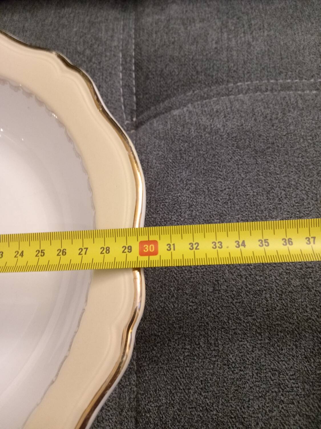Grand plat creux L Amandinoise vintage