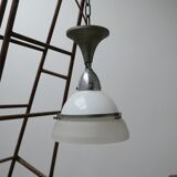 Suspension en verre antique de deux tons