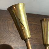 Five-branch wall sconce in brass, 1950s.