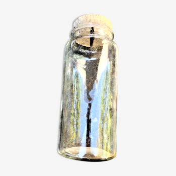 Jar of 28 cm old glass of 2 liters with its cork stopper