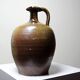 Antique jug, 19th-20th century, Puisaye stoneware, handcrafted, glazed