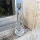 Lamp base in crystal by designer Joseph Bleichner, Saint Louis Crystal.
