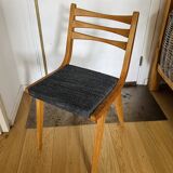 (Lot) 3 Compass Leg Chairs 1960s Scandinavian
