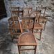 Set of 6 vintage French bistro chairs – Beech, 1950s