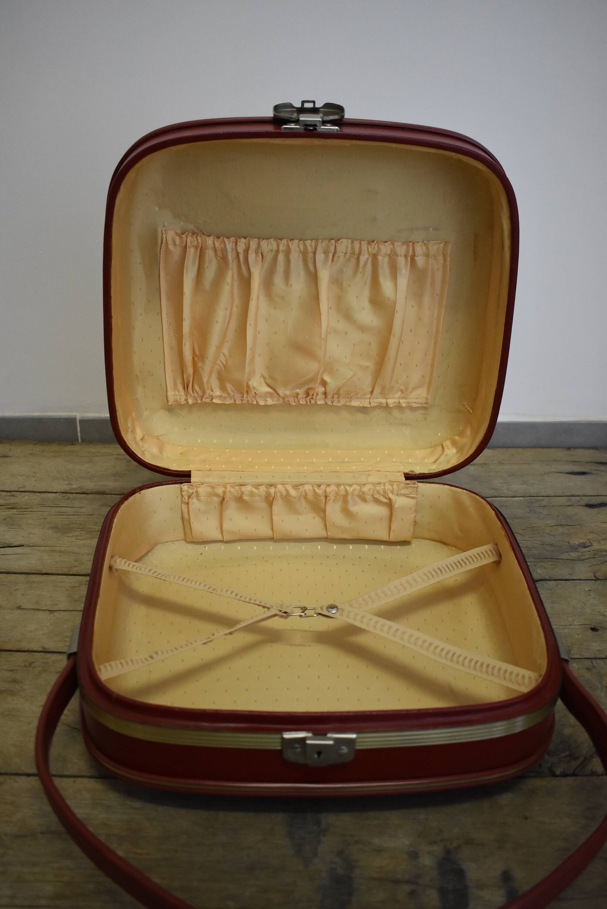 Vintage red suitcase