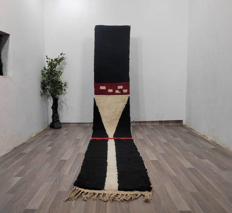 Tapis de couloir bérbere fait main 300cmx70cm