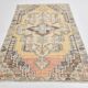 Yellow & Brown Oriental Vintage Rug, 125x230Cm