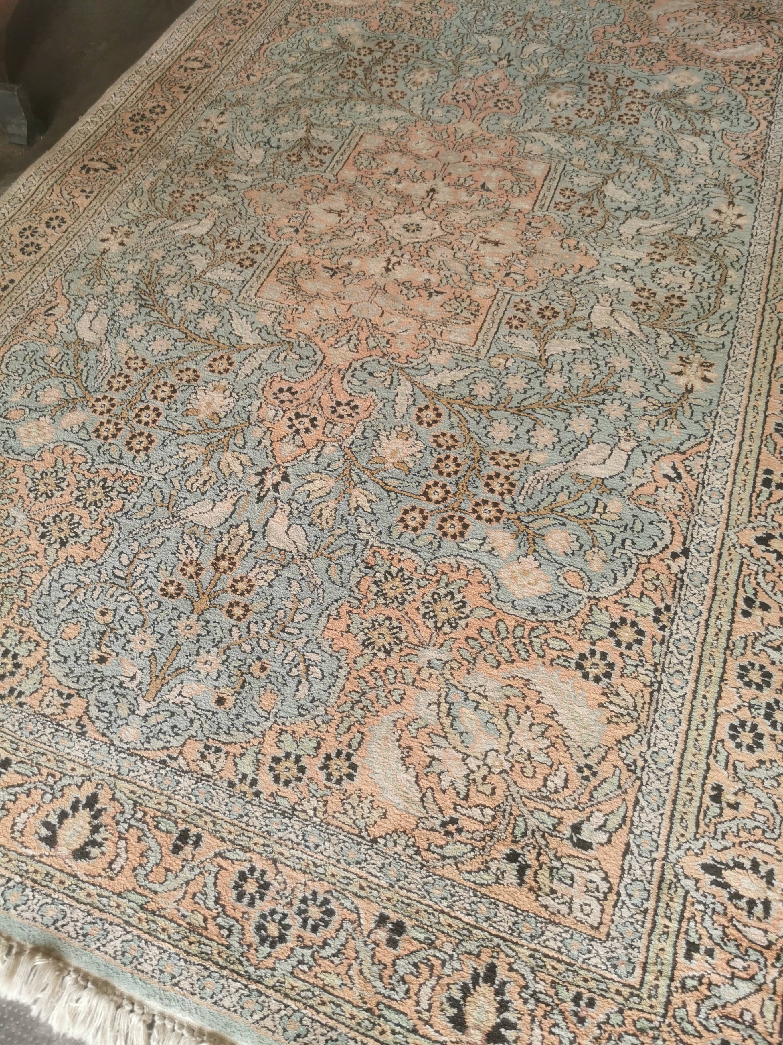 Cashmere Silk Rug India