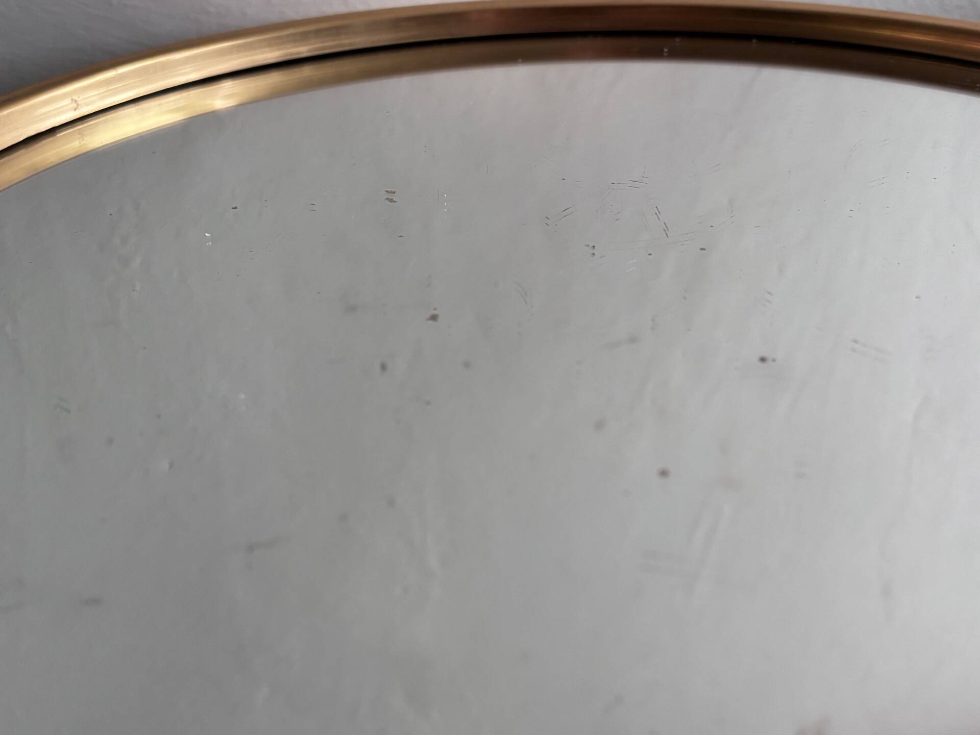 Vintage 50s/60s mirrored bar tray, gold metal.