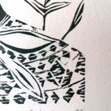 Signed illustration and numbered 5/25 Muriel Lendower
